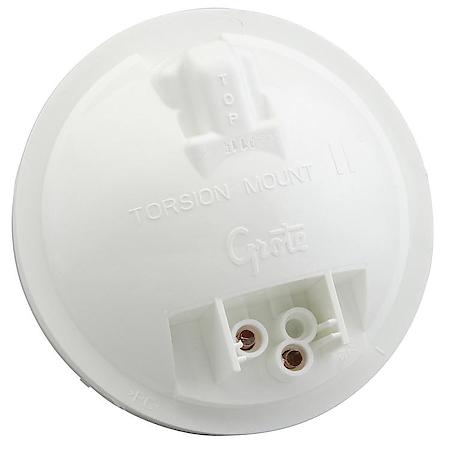 Torsion Mount ® II 4" Round Dome Light, Female Pin, White