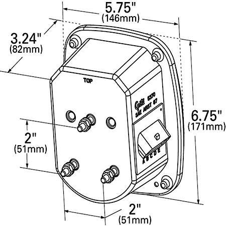 Two-Stud Metri-Pack ® Stop Tail Turn Light with Single Connector, Red