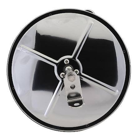 Convex Mirror with Center Mount Ball Stud, 8-1/2", Stainless Steel