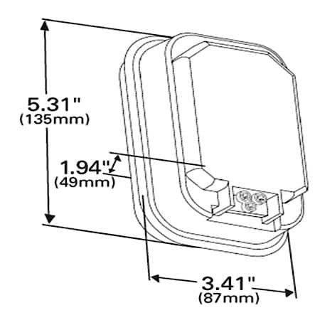 Rectangular Stop Tail Turn Light