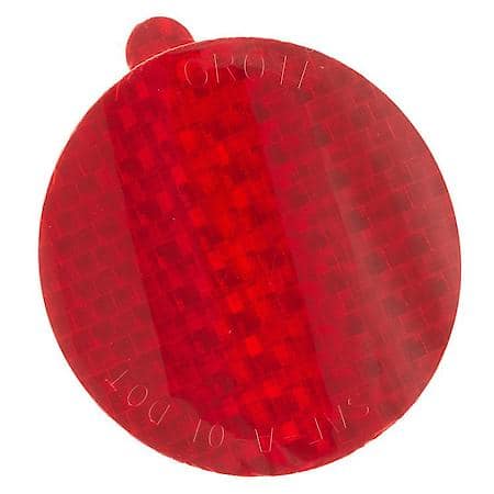 Stick-On Tape Reflector, Red