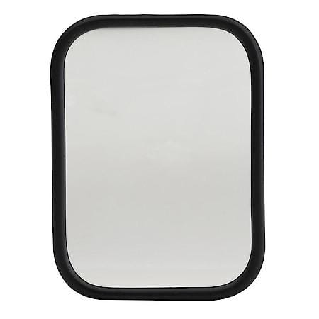 Rolled-Rim Mirror with Ball Swivel, Black