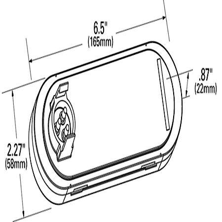 SuperNova ® Oval LED Stop Tail Turn Light, Grommet Mount, Red