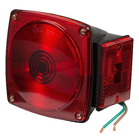 Submersible Trailer Lighting Kit, RH Stop Tail Turn Replacement, Red