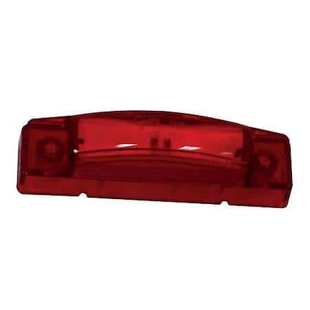 Clearance Marker Lamp, 3", Red, SuperNova LED, Center Thin Line