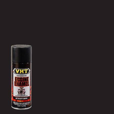 VHT, Engine Enamel, High Heat Spray Paint, Flat, Black, 11-oz