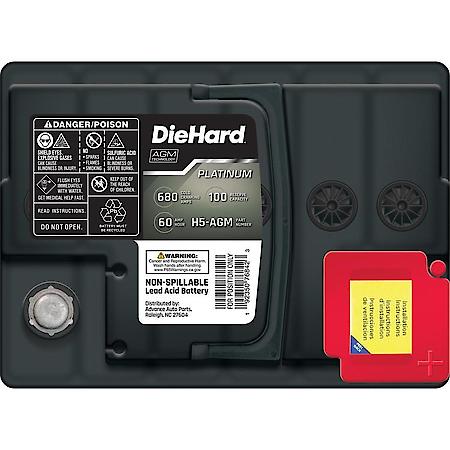 Battery : H5 Group Size, 680 CCA, 850 CA, 100 Minute Reserve Capacity