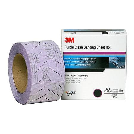 3M Hookit Purple Clean Sanding Sheet Roll 334U, 30706, 70MM x 12M, P280