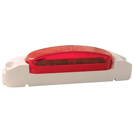 SuperNova Thin Line LED Clearance Marker Lights, White Body, Red Lens
