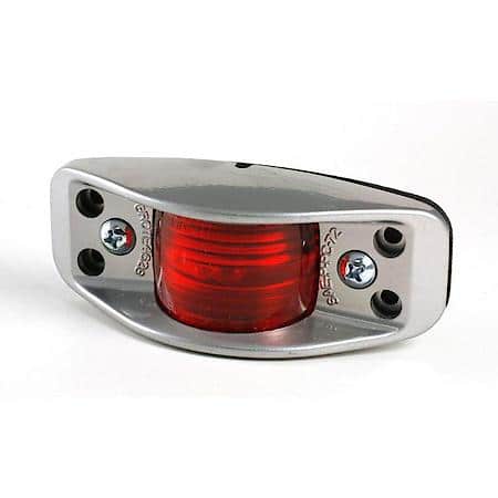 Die Cast Aluminum Clearance Marker Lights, Flat Back, No Socket Hole Required