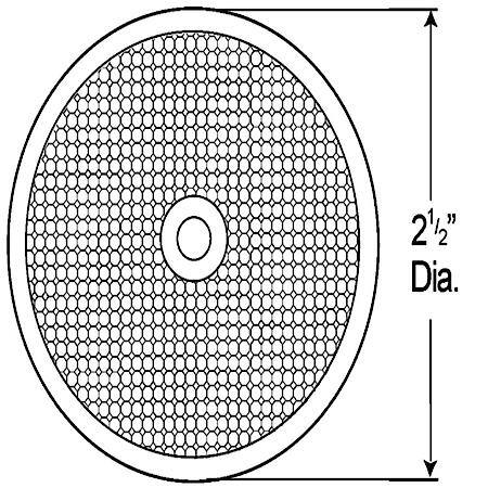 Sealed Center-Mount Reflector, Yellow