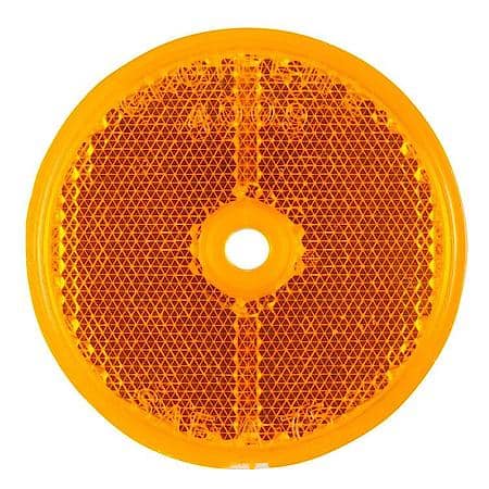 Sealed Center-Mount Reflector, Yellow