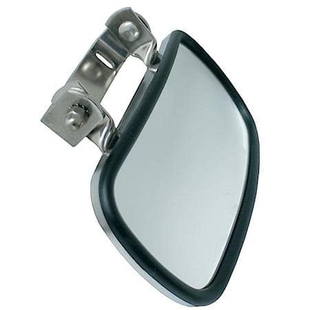 Rectangular Over-The-Door Convex Mirror, Black