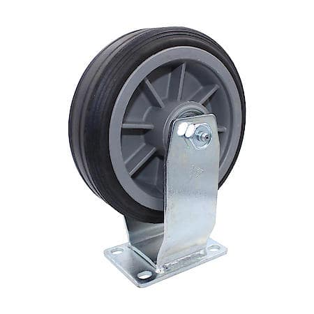 375 lb Caster 6 Inch All-Terrain Solid Rubber Rigid
