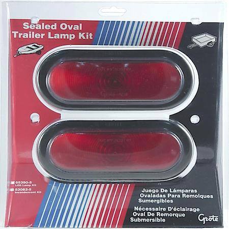 Oval Trailer Stop/Turn/Tail Submersible Lighting Kit