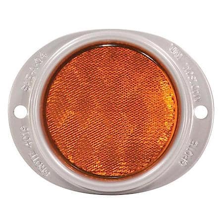 Steel Two-Hole Mounting Reflector, Yellow