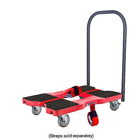 1,500 lb Industrial Strength E-Track Push Cart Dolly Red