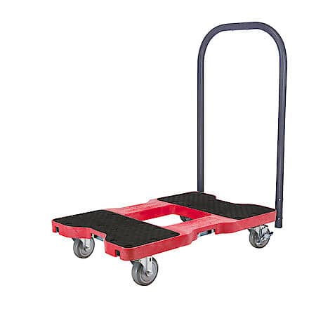 1,500 lb Industrial Strength E-Track Push Cart Dolly Red