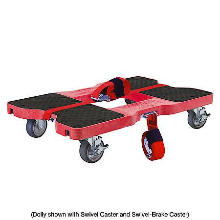 300 lb Caster 4 Inch General Purpose Thermoplastic Swivel-Brake