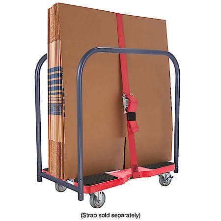 1,500 lb. Industrial Strength E-Track Panel Cart Dolly Red