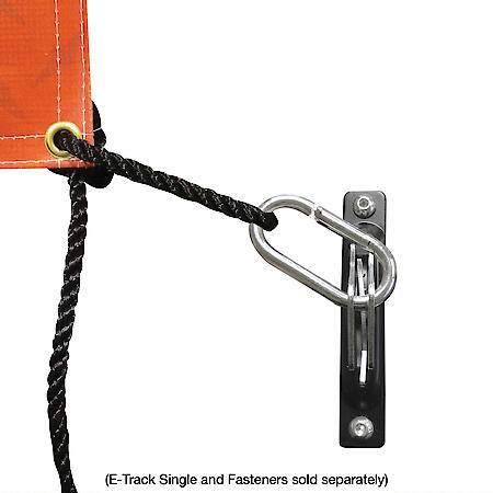 E-Track Snap-Hook Carabiner Tie-Down for Hook-Straps, Rope, Cable, 2-Pack