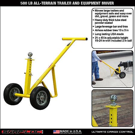 500 lb Capacity All-Terrain Trailer and Equipment Mover