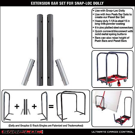 Extension Bar Set for Snap-Loc E-Track Dolly