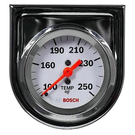 Style Line 2" Mechanical Water/Oil Temperature Gauge (White Face) - FST 8207