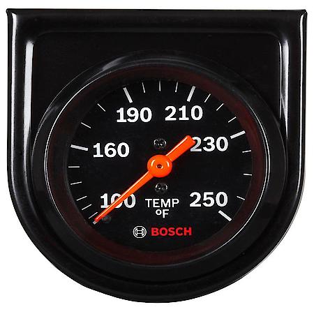 Style Line 2" Mechanical Water/Oil Temperature Gauge (Black Face) - FST 8217