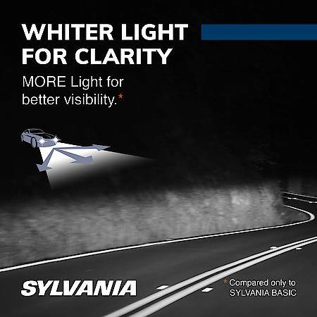 H11B SilverStar: Halogen Headlight Bulb, Brighter Downroad and Whiter Light, 1 Pack