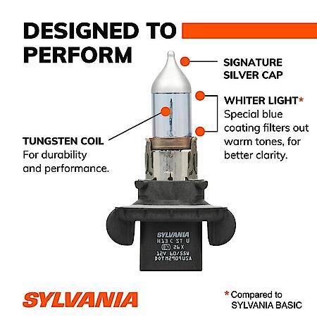 H13 SilverStar: Halogen Headlight Bulb, Brighter Downroad and Whiter Light, 1 Pack
