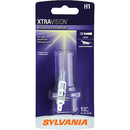 H1 XtraVision: Halogen Headlight Bulb, More Downroad Visibility, 1 Pack