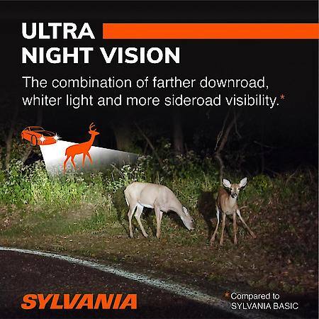 H13 SilverStar Ultra: Halogen Headlight Bulb, Brightest Downroad and Whiter Light, 1 Pack
