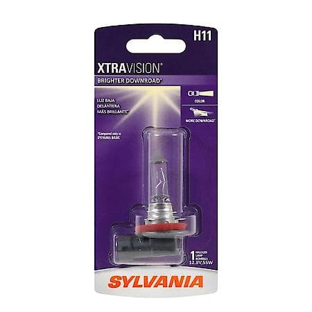 H11 XtraVision: Halogen Headlight Bulb, More Downroad Visibility, 1 Pack
