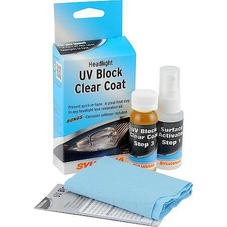 Headlight UV Black Clear Coat Kit