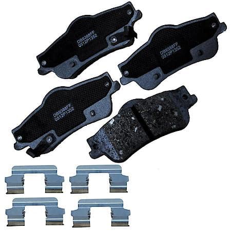 PD Rear Brake Pads: Semi-metallic, With Hardware, Police/Emergency Vehicles - Rear