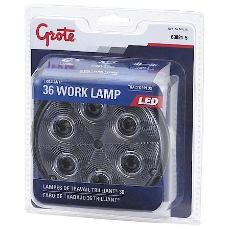 Trilliant ® 36 LED Work Light, Tractor Plus Pattern, Spade/Screw Terminals