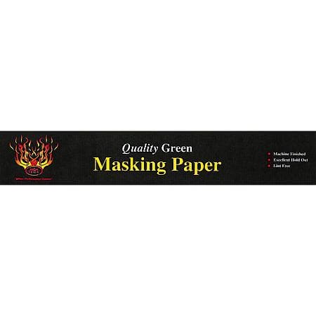 Masking Paper, 36 in Width x 500 ft Length, Green, 35 lb. Basis