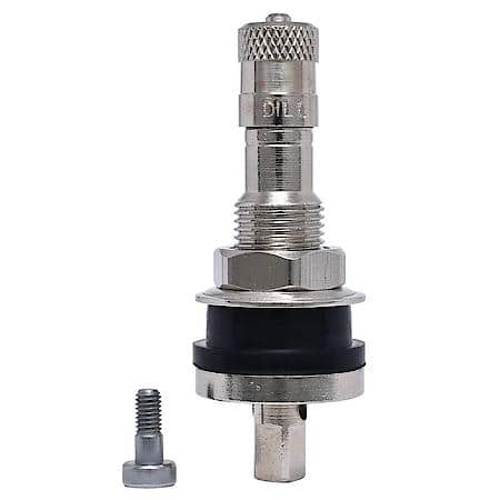 Clamp-In TPMS Service Kit: Metal, 0.625 Inch Nickel Plated Valve Stem, 1 Piece