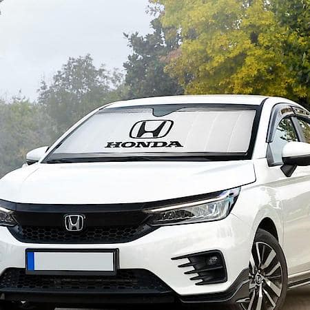 Honda Sunshade: Universal Accordion Windshield, Silver