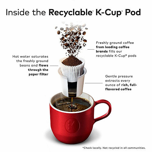 Folgers® K-Cup Breakfast Blend Coffee Compatible with Keurig Brewer, Light/Mild, 0.2 oz Per Box, 24 K-Cup, K-Cup, Breakfast Blend, Kosher, 4/Carton