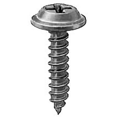 Phil Flat Top Washer HD T.S., #8 X 3/4, E-Coat