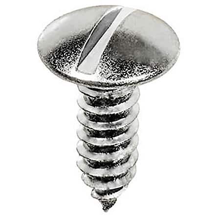 License Plate Screw Sltd Truss HD, #14 X 3/4, Znc