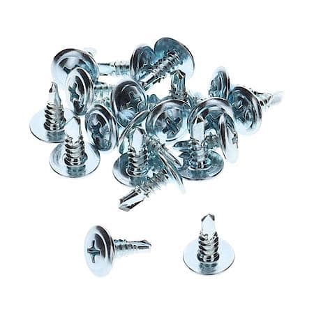 Phil Washer HD Teks T.S., #8 X 1/2, Zinc