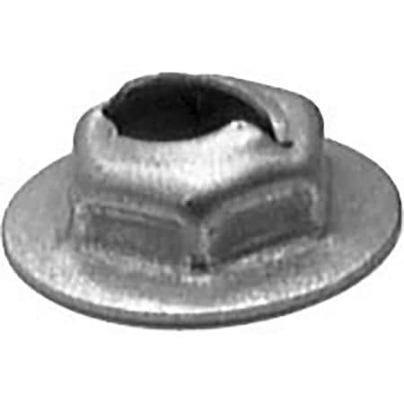 Thread Cutting Nuts, 1/4" Stud Size, 11/16" Washer Diameter, Pack of 10