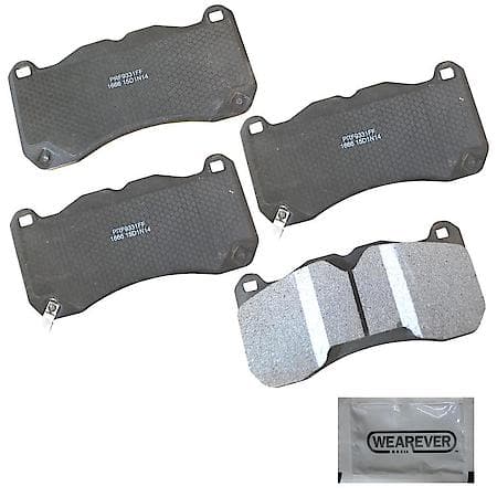 Front Brake Pads: Semi-metallic, Better Performance, Quiet, Low Dust - Front