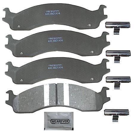 Brake Pads: Ceramic, With Hardware, Better Performance, Quiet, Low Dust - Front