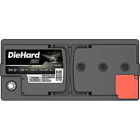 Battery : H9 Group Size, 950 CCA, 1000 CA, 190 Minute Reserve Capacity