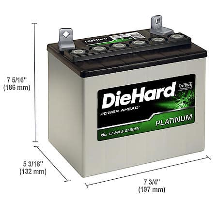 Battery : U1 Group Size, 200 CCA, 240 CA, 48 Minute Reserve Capacity
