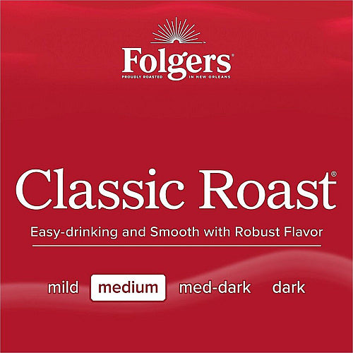 Folgers® Bag, Instant, Packet Singles Medium-Roast Coffee Bags